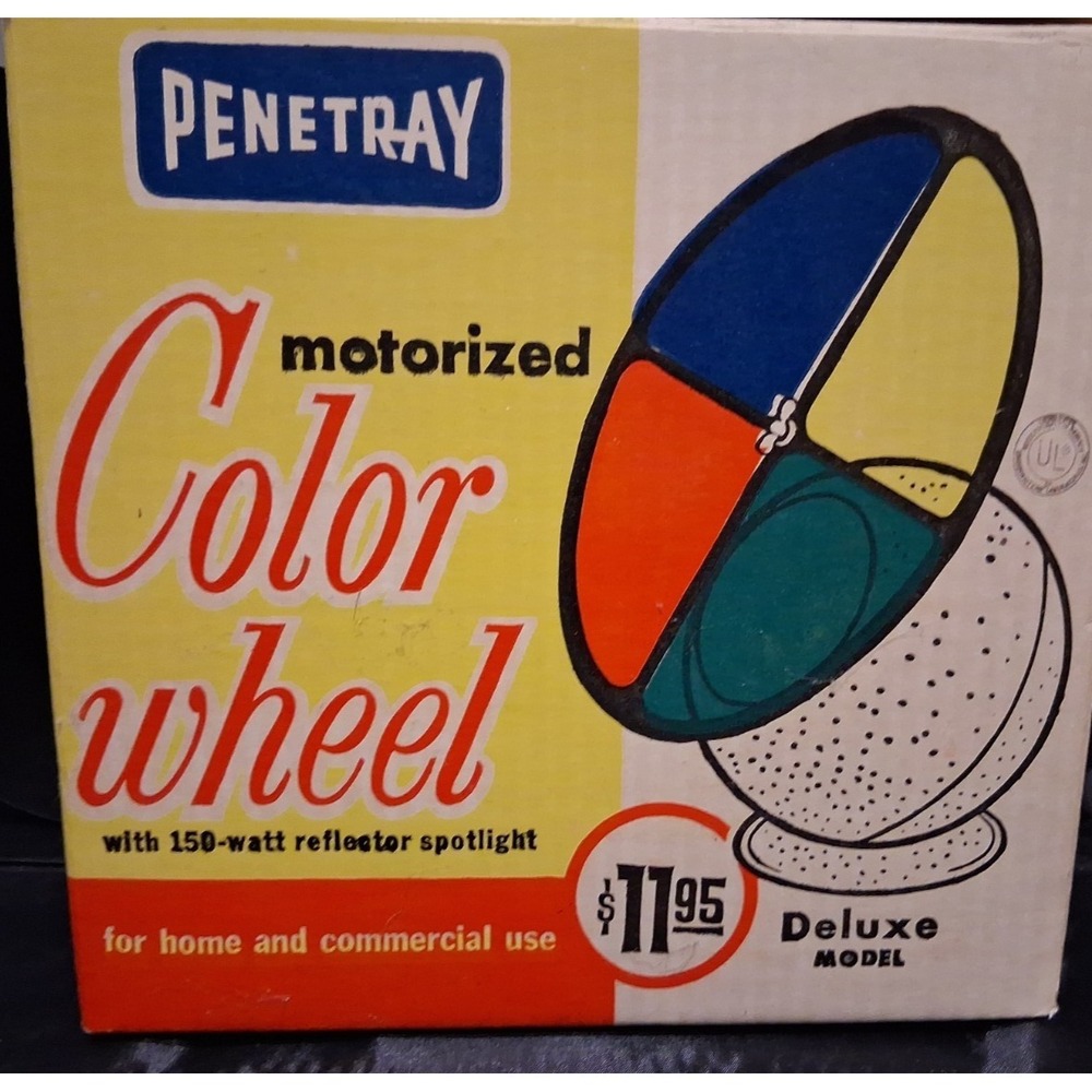 Vintage Penetray Rotating Color Wheel "Tested" Great condition,